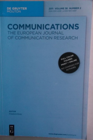 Communications The European Journal Of Communacition Research Ziya Sak