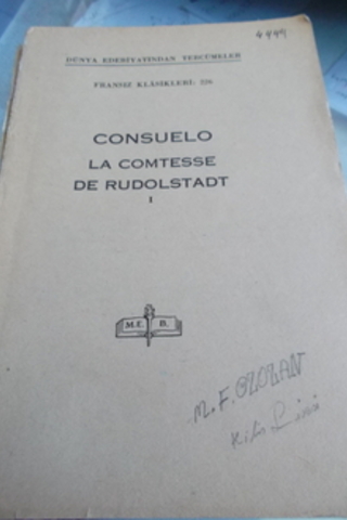 Consuelo La Comtesse De Rudolstadt 1 George Sand