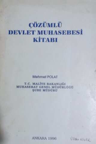 Çözümlü Devlet Muhasebesi Kitabı Mehmet Polat