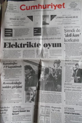 Cumhuriyet Gazetesi 6 Şubat 2001 Salı