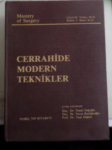 Cerrahide Modern Teknikler Lloyd M. Nyhus