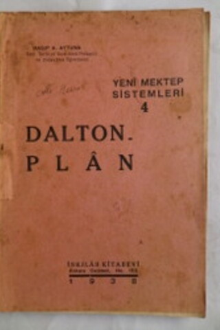 Dalton Plan Hasip A. Aytuna