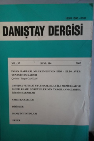 Danıştay Dergisi 2007 / 114