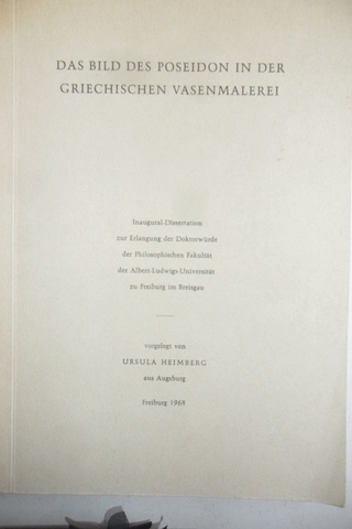 Das Bild Des Poseindon In Der Griechischen Vasenmalerei