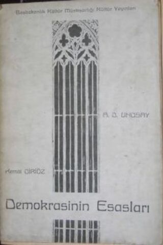 Demokrasinin Esasları A. D. Lindsay