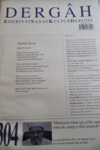 Dergah Edebiyat Sanat Kültür Dergisi Sayı 304
