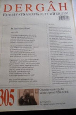 Dergah Edebiyat Sanat Kültür Dergisi Sayı 305