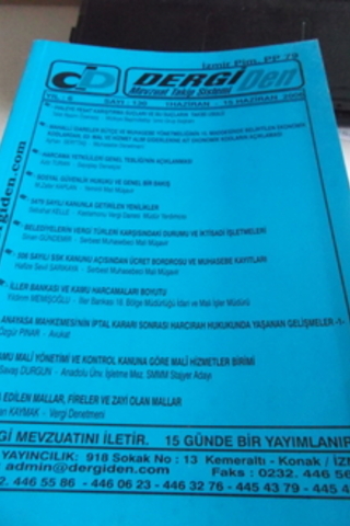 Dergi Mevzuat Takip Sistemi 2006 / 130