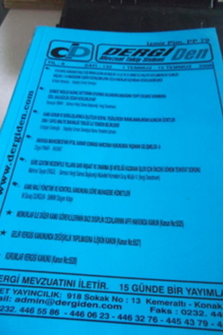 Dergi Mevzuat Takip Sistemi 2006 / 132