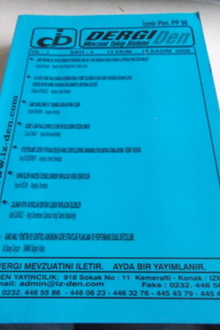 Dergi Mevzuat Takip Sistemi 2006 / 3