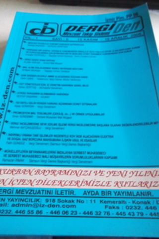 Dergi Mevzuat Takip Sistemi 2006 / 5