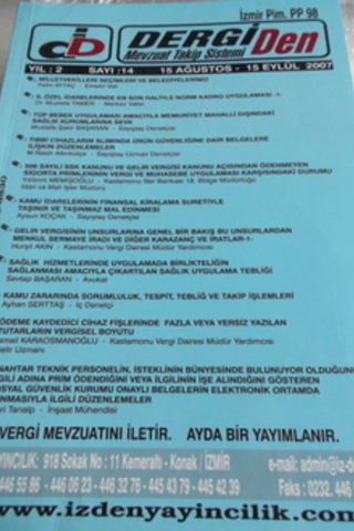 Dergi Mevzuat Takip Sistemi 2007 / 14