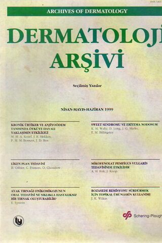 Dermotoloji Arşivi Nisan Mayıs / 1999