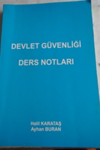 Devlet Güvenliği Ders Notları Halil Karataş