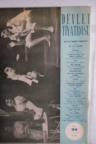 Devlet Tiyatrosu Aylık Sanat Dergisi 1964 / 22