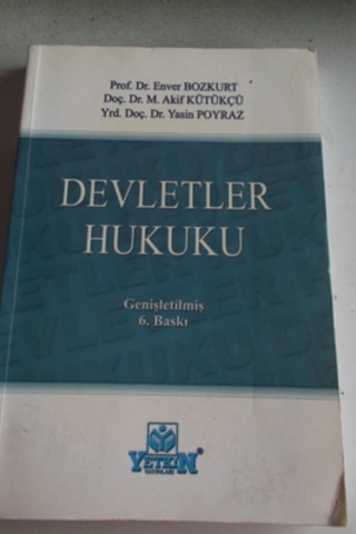 Devletler Hukuku Enver Bozkurt