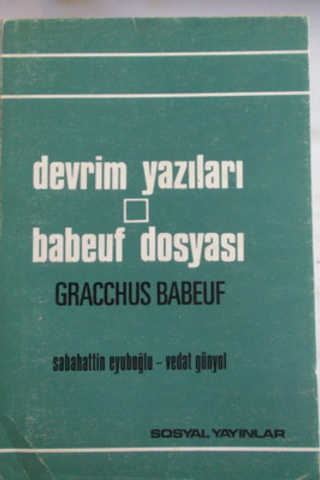 Devrim Yazıları Babeuf Dosyası Gracchus Babeuf