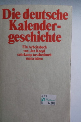 Die Deutsche Kalender Gschichte