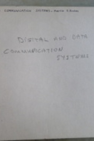 Digital And Data Communication Systems*