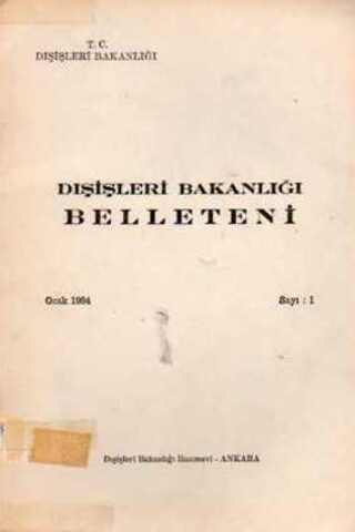 Dışişleri Bakanlığı Belleteni 1984 / 1