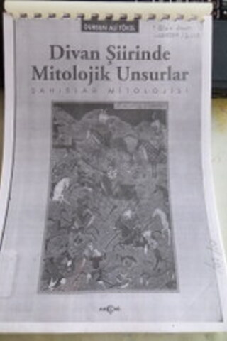 Divan Şiirinde Mitolojik Unsurlar Şahıslar Mitolojisi Ders Notu*