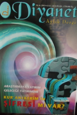 Diyanet Aylık Dergi 2003 / 145