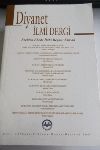 Diyanet İlmi Dergi 2007 / 2