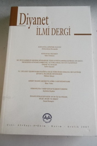 Diyanet İlmi Dergi 2007 / 4