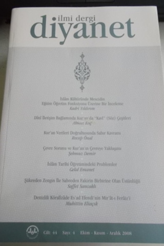 Diyanet İlmi Dergi 2008 / 4