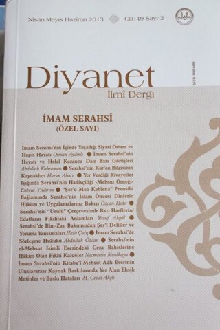 Diyanet İlmi Dergi 2013 / 2