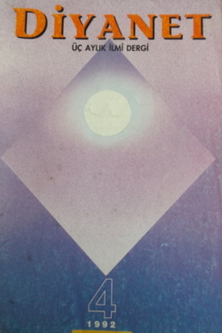 Diyanet Üç Aylık İlmi Dergi 1992 / 4