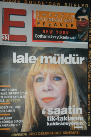 E Aylık Kültür Edebiyat Dergisi 33. Sayı Aralık 2001