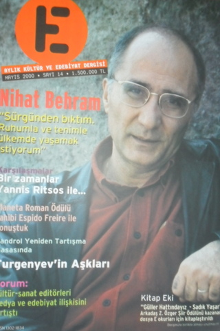 E Aylık Kültür ve Edebiyat Dergisi 14. Sayı Mayıs 2000