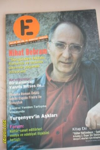 E Aylık Kültür ve Edebiyat Dergisi 2000 / 14
