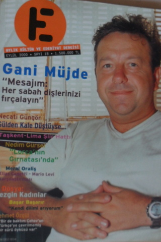 E Aylık Kültür ve Edebiyat Dergisi Sayı:18 Eylül 2000