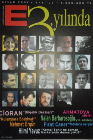 E Aylık Kültür ve Edebiyat Dergisi Sayı:25 Nisan 2001