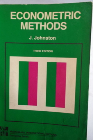 Econometric Methods J. Johnston