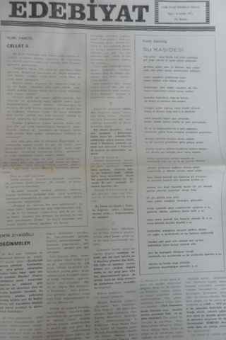 EDEBİYAT DERGİSİ 4.DÖNEM SAYI.6- ARALIK 1973