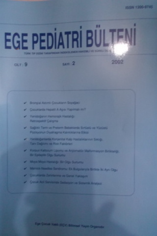 Ege Pediatri Bölümü 2002 / 2