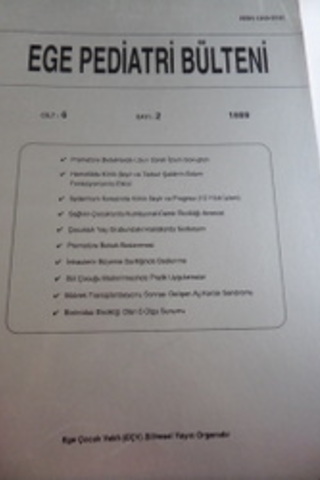 Ege Pediatri Bülteni 1999 / 2