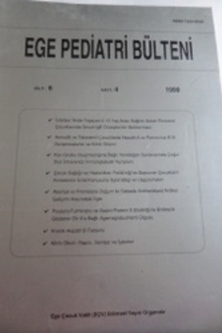 Ege Pediatri Bülteni 1999 / 4
