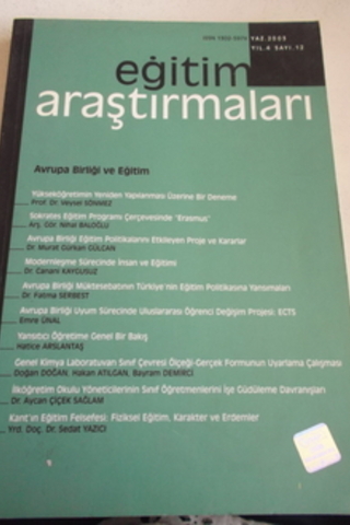 Eğitim Araştırmaları 2003 / 12