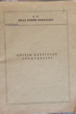 Eğitim Enstitüsü Yönetmeliği