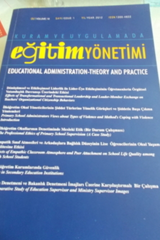 Eğtim Yönetimi 2012 / 18 -1