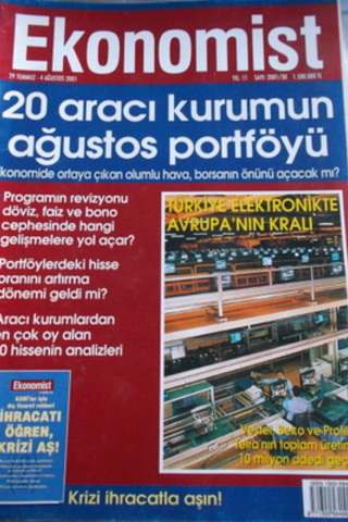 Ekonomist Dergisi 2001 / 30
