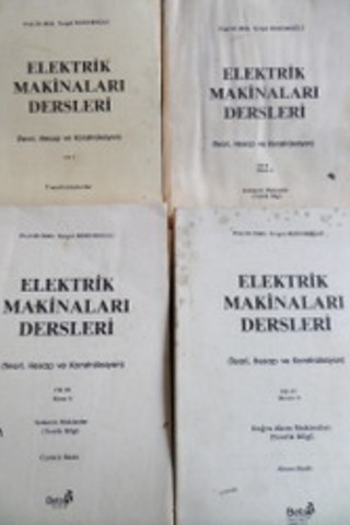 Elektrik Makinaları Dersleri / 4 Adet Turgut Boduroğlu