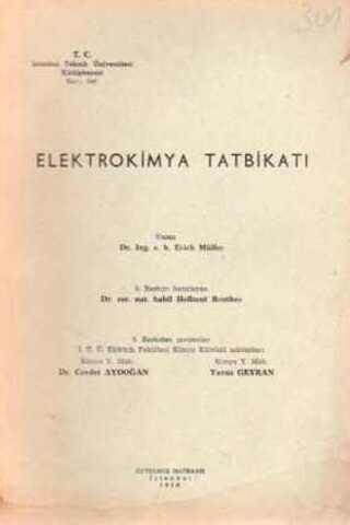 Elektrokimya Tatbikatı Dr. Ing. E. H. Erich Müller