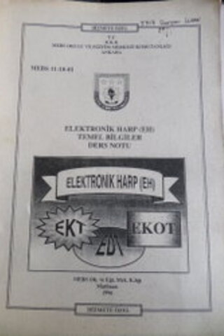 Elektronik Harp Temel Bilgiler Ders Notu