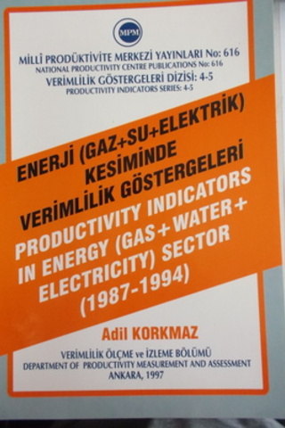 Enerji ( Gaz Su Elektrik ) Kesiminde Verimlilik Göstergeleri 1987 - 19