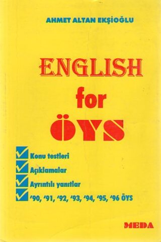 English For Öys Ahmet Altan Ekşioğlu